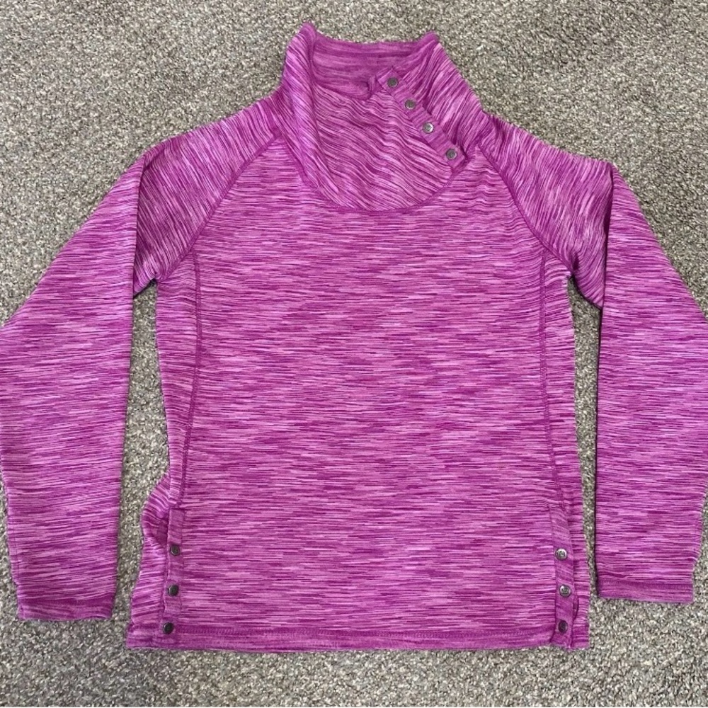 Avalanche Space Dye Snap Mock Neck Active Base Layer Pullover Women’s Medium